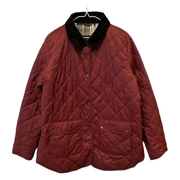 NWT BARBOUR Pilton Quilted Jacket In Chestnut (US/14) - Picture 1 of 11